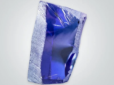 lab created Rough Tanzanite
